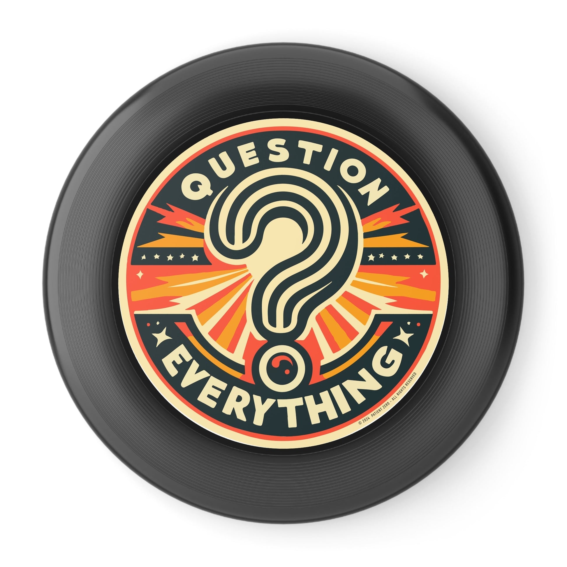 Frisbee | Question Everything | Black 10.9"